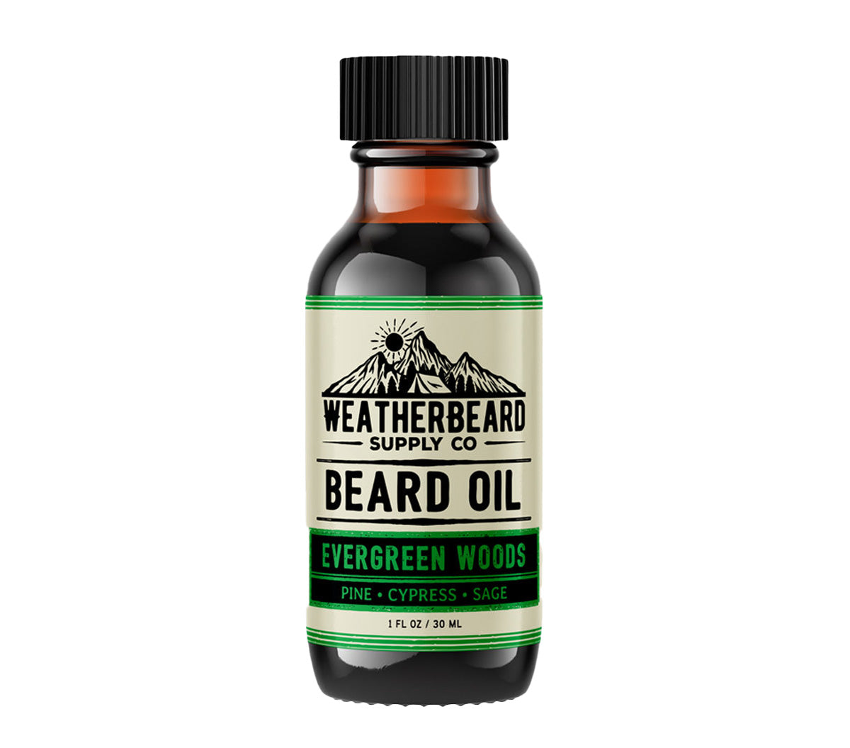 Evergreen Woods Beard Oil - Pine, Cypress, Sage