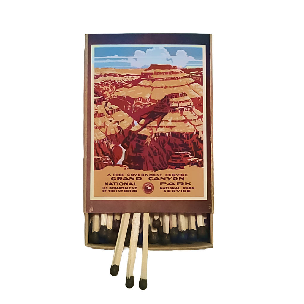 Grand Canyon National Park Matchbox with 40 handcrafted matches inside