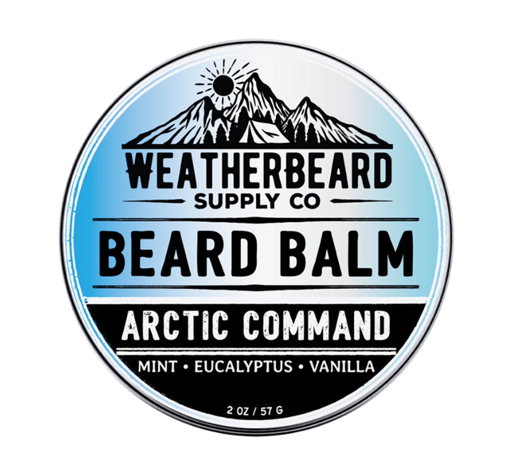 Weatherbeard Supply Co. 1oz Arctic Command Beard Balm – Peppermint, Eucalyptus, Vanilla Scent – Special Edition with Dan C Bearded