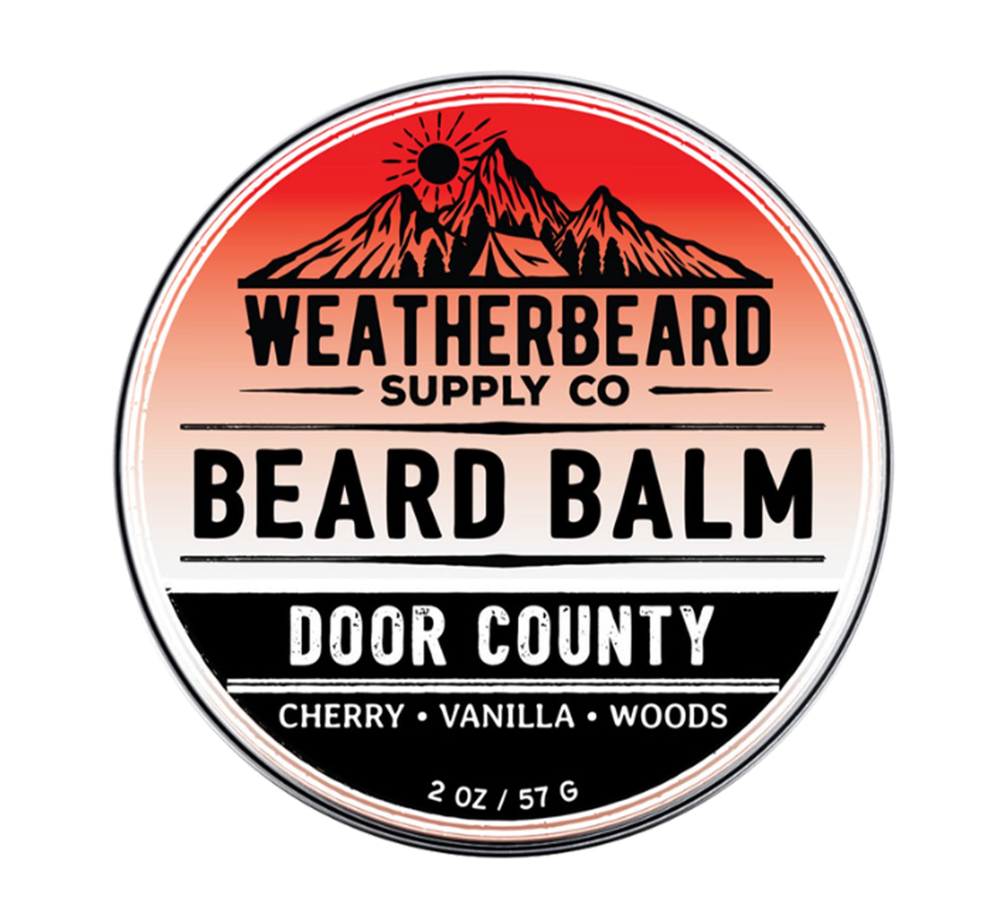 Weatherbeard Supply Co. 1oz Door County Beard Balm – Cherry, Vanilla, Woodsy Cologne Scent – Special Edition with Kensconsin Beards