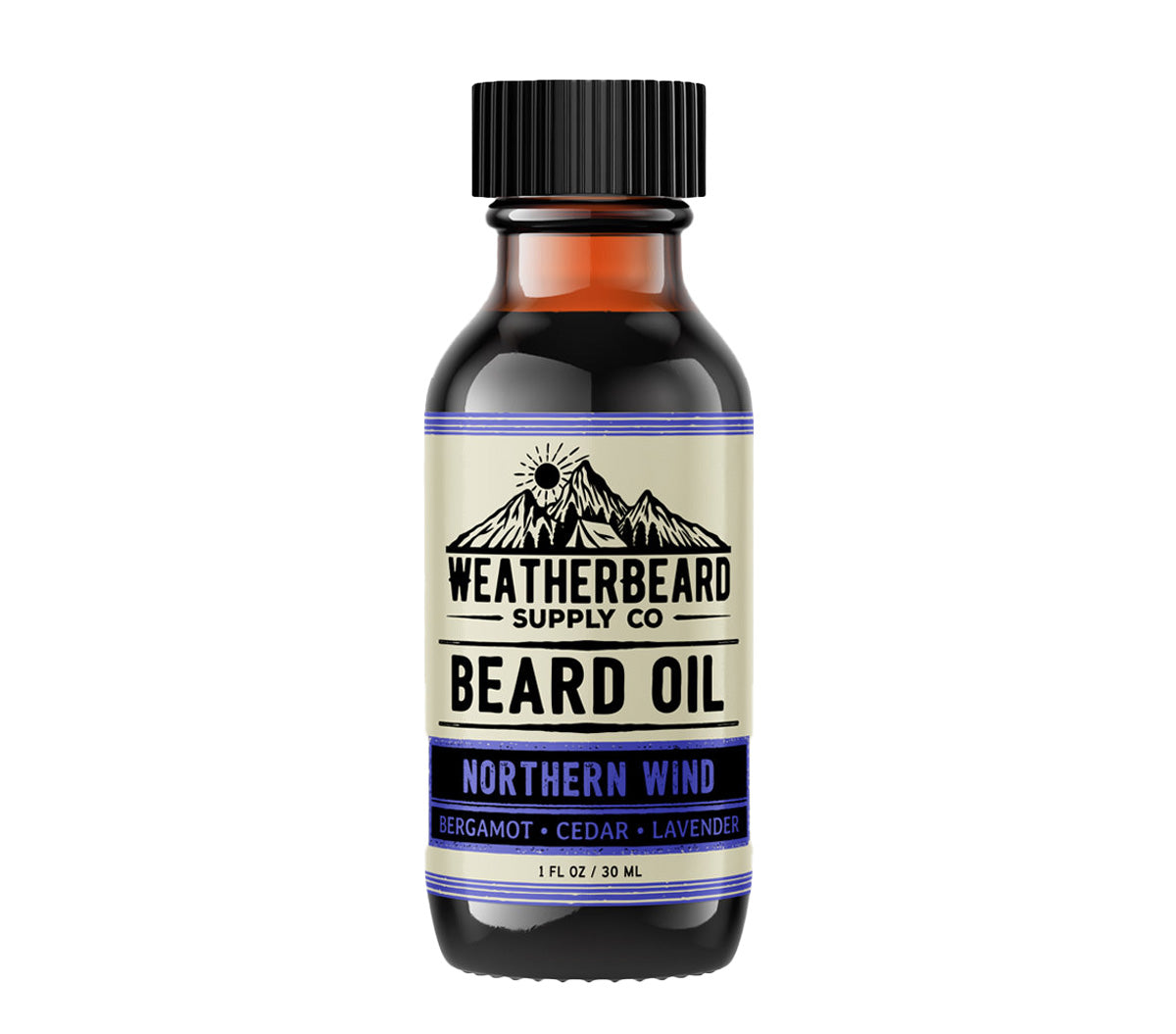 Northern Wind Beard Oil - Bergamot, Cedar, Lavender