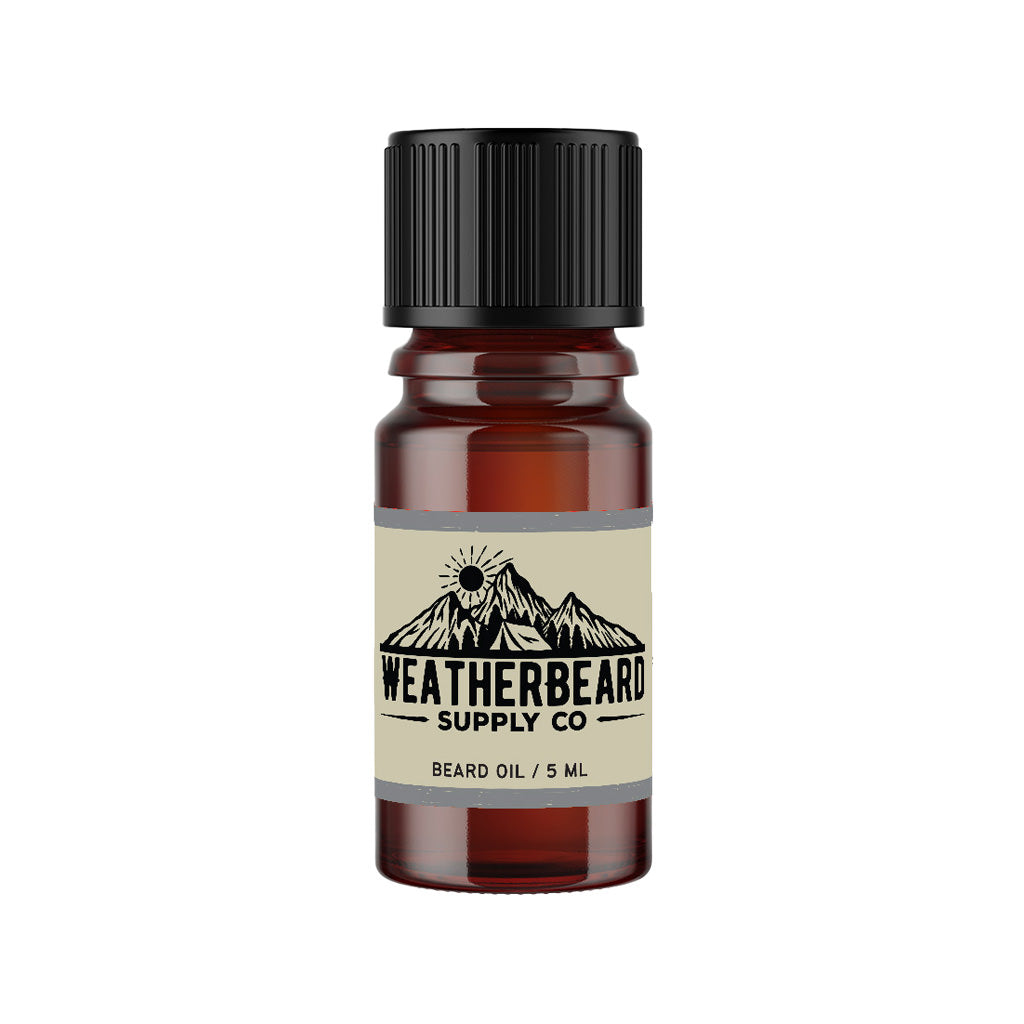 Weatherbeard Supply Co 5 ml Embered Nights Beard Oil Sample – Tobacco, Vanilla, Spice Scent for Men