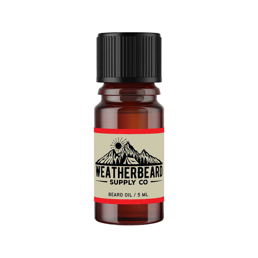 Weatherbeard Supply Co 5 ml Orchard Breeze Beard Oil Sample – Apple, Cardamom, Amber Scent for Men